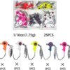 1/8 oz Jig Heads Freshwater Fishing Lures Jig Fishing Artificial Bait Soft Plastic Lures - Image 2