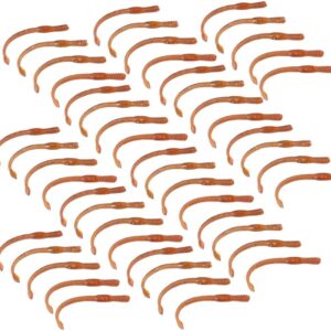 Worm-Shape Soft Lures Bait  50PCS Artificial  Fishing Artificial Bait Soft Plastic Lures