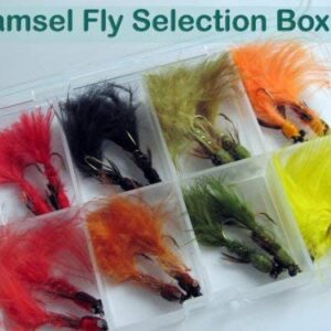 Fly Fishing Flies Damsel Assortment Box of 1 Dry Flies Nymphs Fly Fishing Flies Kit