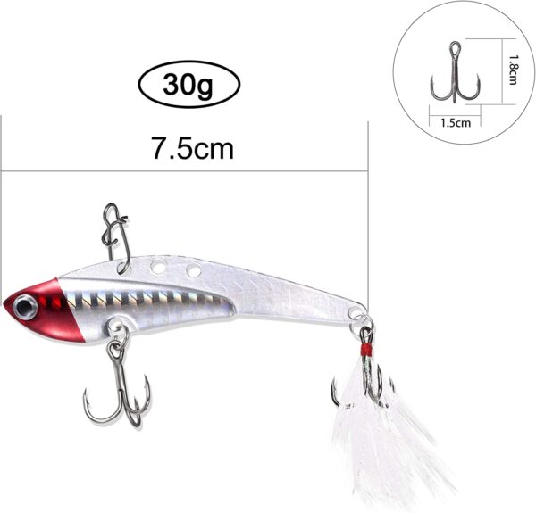 Fishing Lures Metal Fishing Jigs Sinking Spoo Fishing Artificial Bait Soft Plastic Lures - Image 6