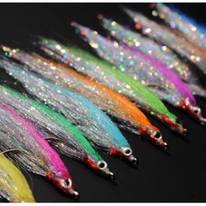 10 pcs 10 Colors 1/0 4cm High Carbon Hook Hol Fishing Artificial Bait Soft Plastic Lures
