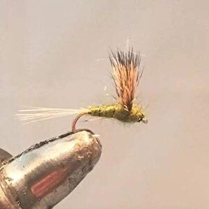 1 Dozen Blue Winged Olive Comparadun (18 Dry Flies Nymphs Fly Fishing Flies Kit