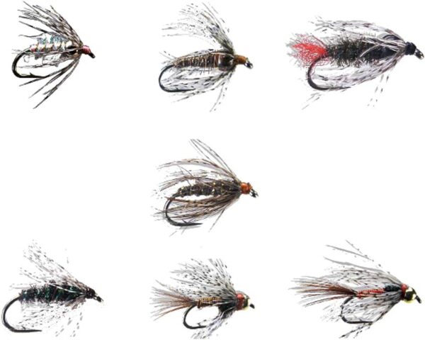 Soft Hackle Fly Assortment Kit From MFC Dry Flies Nymphs Fly Fishing Flies Kit