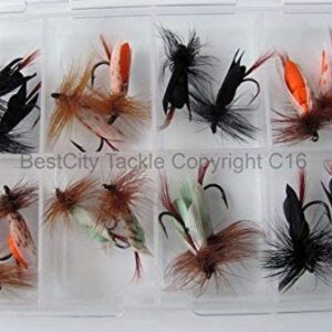 Fly Fishing Floating Winged Foam Flies 16 Fl Dry Flies Nymphs Fly Fishing Flies Kit