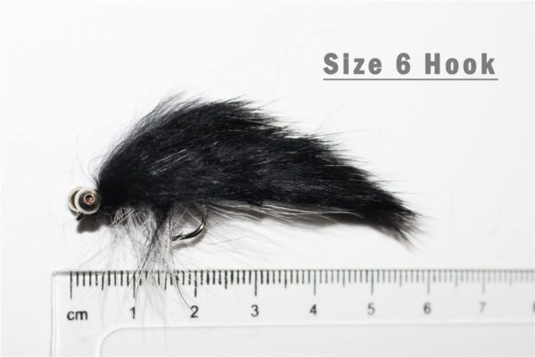 20 pcs/lot Black Zonker Streamers Salmon Tro Dry Flies Nymphs Fly Fishing Flies Kit - Image 3