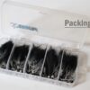 20 pcs/lot Black Zonker Streamers Salmon Tro Dry Flies Nymphs Fly Fishing Flies Kit - Image 5