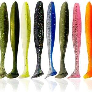 10 Pack Soft Fishing Lures  55mm 70mm 100mm W Fishing Artificial Bait Soft Plastic Lures