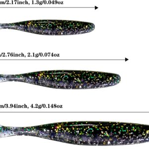 10 Pack Soft Fishing Lures  55mm 70mm 100mm W Fishing Artificial Bait Soft Plastic Lures