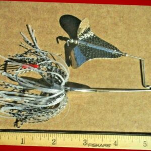 1 Mega Buzz 5/8oz Buzzbait Silver Shiner Bass Fishing Artificial Bait Soft Plastic Lures