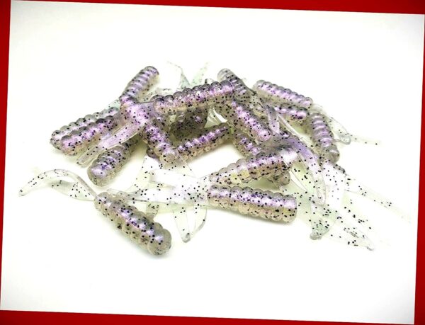 (20) Crappie Floppers (2) Finesse Drop Shot  Fishing Artificial Bait Soft Plastic Lures"