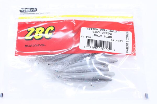 Zoom Tiny Fluke-Pack of 20 Fishing Artificial Bait Soft Plastic Lures - Image 2