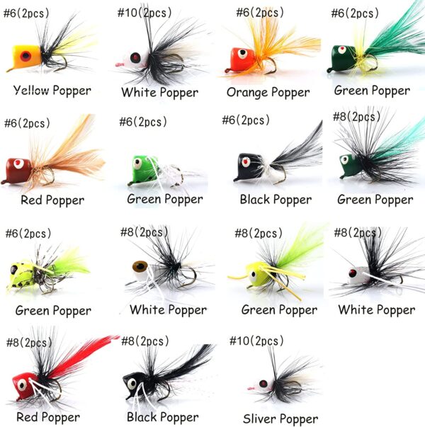 Fly Fishing Flies Assortment Kit 50/100pcs D Dry Flies Nymphs Fly Fishing Flies Kit - Image 3