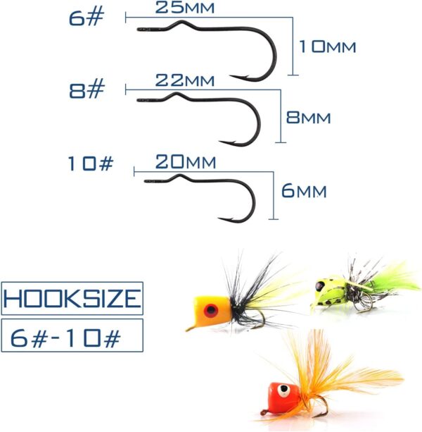 Fly Fishing Flies Assortment Kit 50/100pcs D Dry Flies Nymphs Fly Fishing Flies Kit - Image 4