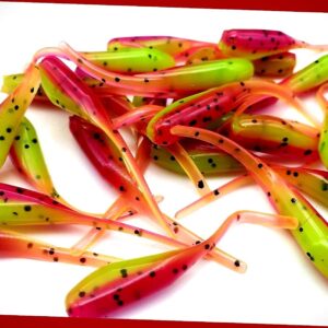 (25) 2 Crappie Stinger Tail Panfish Bait Bas Fishing Artificial Bait Soft Plastic Lures”