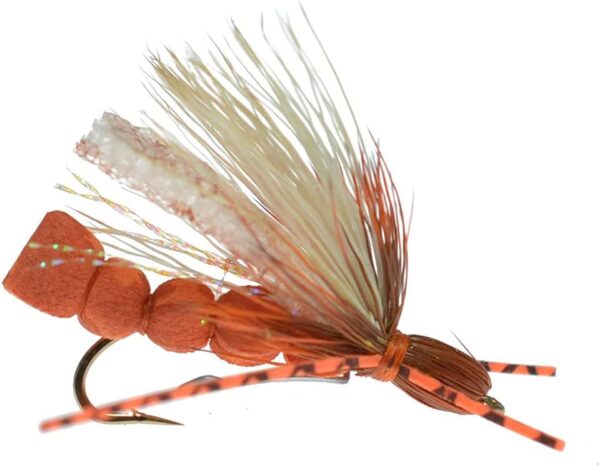 Orange Foam Salmon Fly Size 6 Foam Extende Dry Flies Nymphs Fly Fishing Flies Kit