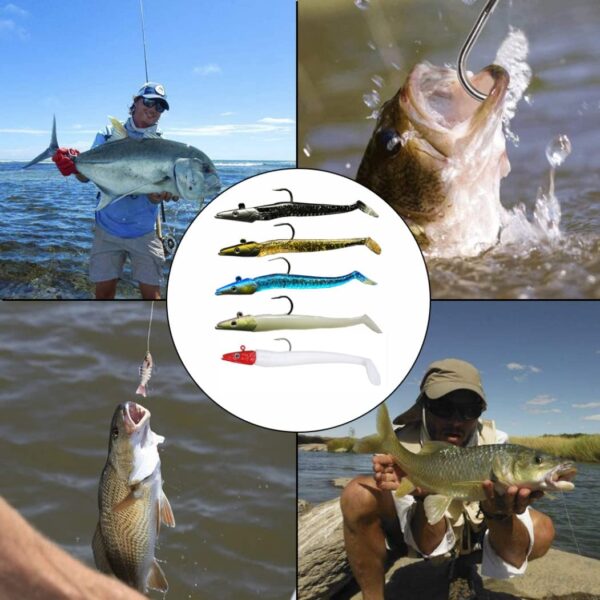 Fishing Bass Lures Fishing Hard Bait Swimbait Fishing Artificial Bait Soft Plastic Lures - Image 4