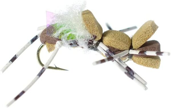 Fat Albert Hopper Size 10 Foam Body Grasshop Dry Flies Nymphs Fly Fishing Flies Kit