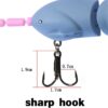 Yunanun Artificial Fishing Tackle with Hook F Fishing Artificial Bait Soft Plastic Lures - Image 4