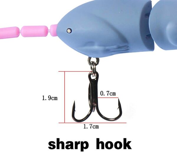 Yunanun Artificial Fishing Tackle with Hook F Fishing Artificial Bait Soft Plastic Lures - Image 4
