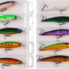 Bass Fishing Lures Hard Baits 10pcs Plastic F Fishing Artificial Bait Soft Plastic Lures - Image 4