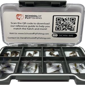 Hares Ear Blue Wing Olive 24 PC Classic Co Dry Flies Nymphs Fly Fishing Flies Kit