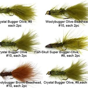 Best Assortment Flies Combo Carp Flies Wet T Dry Flies Nymphs Fly Fishing Flies Kit