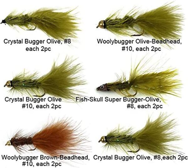 Best Assortment Flies Combo Carp Flies Wet T Dry Flies Nymphs Fly Fishing Flies Kit