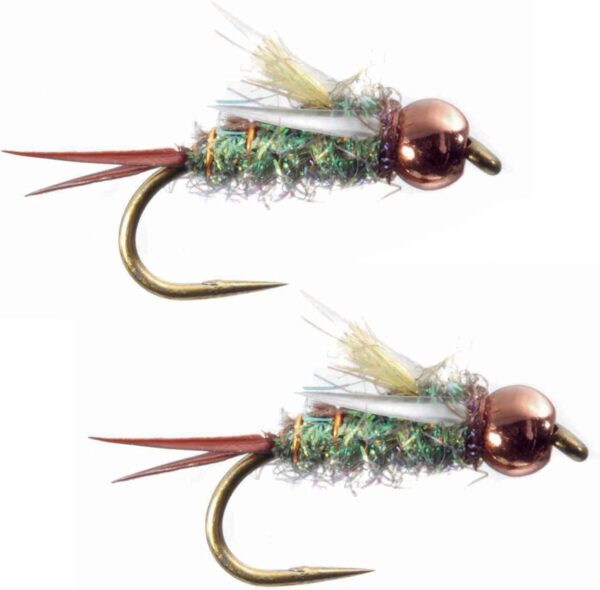 Psycho Prince Gold Bead Caddis Green Fly Fis Dry Flies Nymphs Fly Fishing Flies Kit