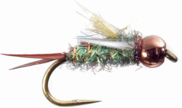 Psycho Prince Gold Bead Caddis Green Fly Fis Dry Flies Nymphs Fly Fishing Flies Kit - Image 2