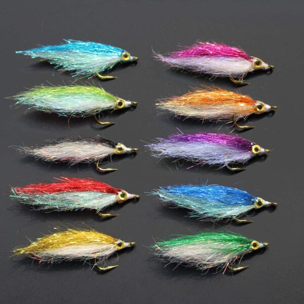10 pcs Ice Dub UV Polar Fry Slowly Sinking S Dry Flies Nymphs Fly Fishing Flies Kit - Image 5