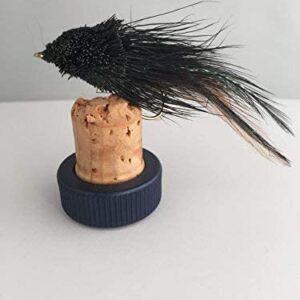 Fishing Bass Pike Flies Black Divers Size 6  Dry Flies Nymphs Fly Fishing Flies Kit