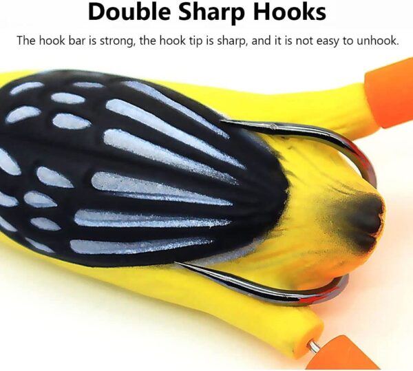 Fishing Lure Bass Double Hooks Artificial 3D  Fishing Artificial Bait Soft Plastic Lures - Image 2