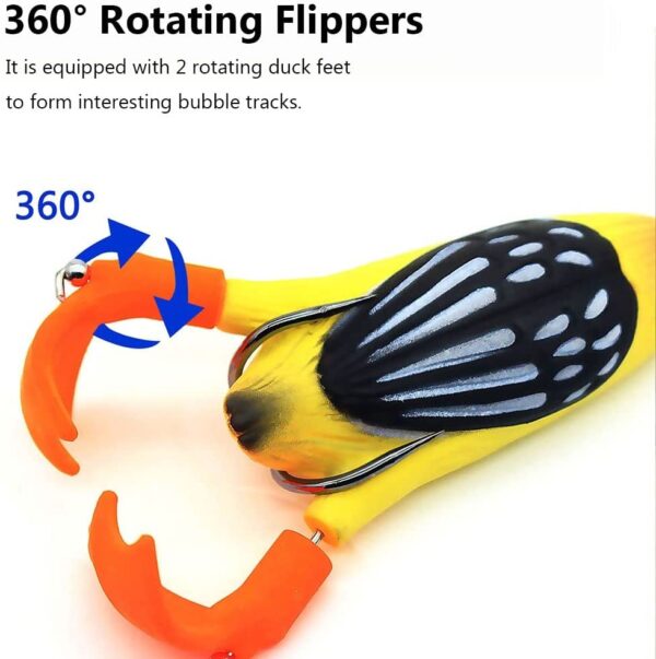Fishing Lure Bass Double Hooks Artificial 3D  Fishing Artificial Bait Soft Plastic Lures - Image 3