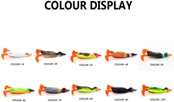 Fishing Lure Bass Double Hooks Artificial 3D  Fishing Artificial Bait Soft Plastic Lures - Image 5