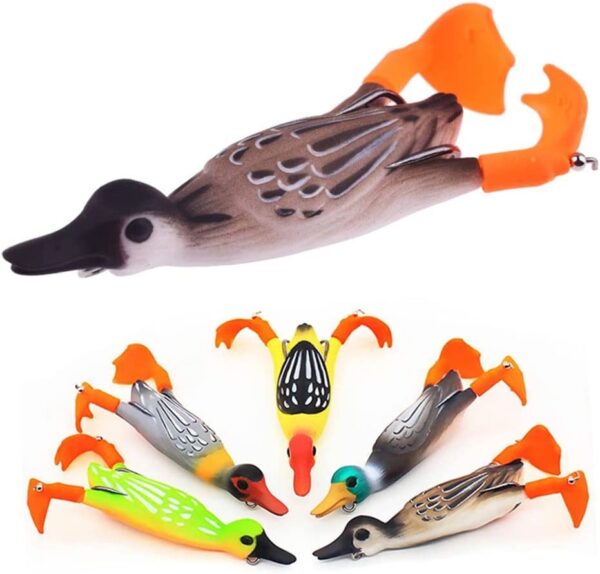 Fishing Lure Bass Double Hooks Artificial 3D  Fishing Artificial Bait Soft Plastic Lures - Image 6