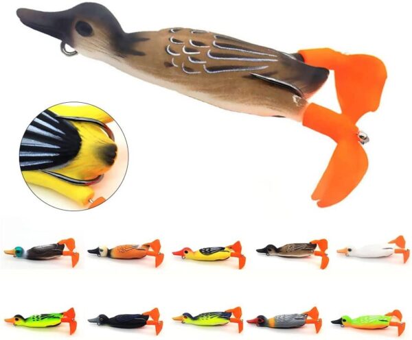 Fishing Lure Bass Double Hooks Artificial 3D  Fishing Artificial Bait Soft Plastic Lures - Image 7