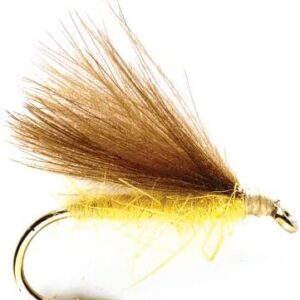 Yellow F Fly Dry Fly Size 20 (per Dozen) Dry Flies Nymphs Fly Fishing Flies Kit