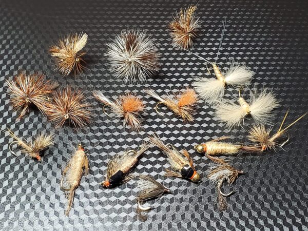 March Brown Life Cycle Selection  March Brow Dry Flies Nymphs Fly Fishing Flies Kit