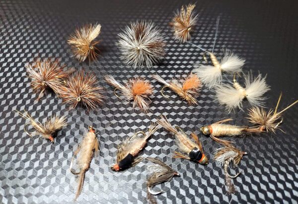 March Brown Life Cycle Selection  March Brow Dry Flies Nymphs Fly Fishing Flies Kit - Image 4
