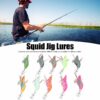 Fishing Lures  10pcs Squid Jig Hook Hard Fish Fishing Artificial Bait Soft Plastic Lures - Image 2