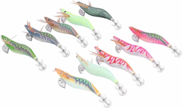 Fishing Lures  10pcs Squid Jig Hook Hard Fish Fishing Artificial Bait Soft Plastic Lures - Image 5