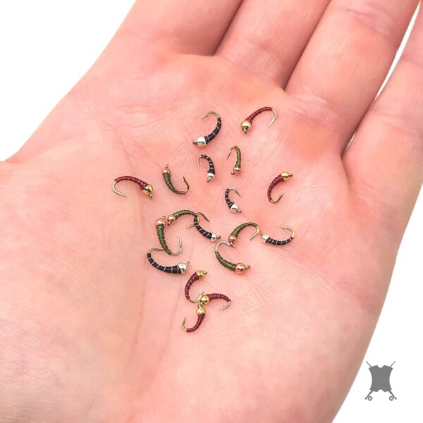 Zebra Midge Fly Fishing Nymph Assortment for Dry Flies Nymphs Fly Fishing Flies Kit - Image 3