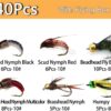 Fly Fishing Flies Kit 40/137pcs Dry/Wet Flie Dry Flies Nymphs Fly Fishing Flies Kit - Image 2