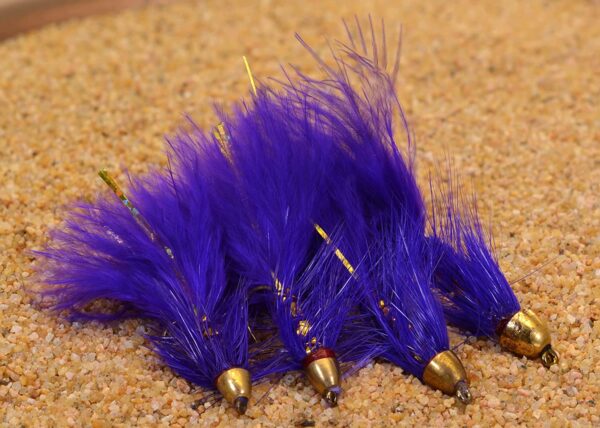 Weighted Cone Head Woolly Bugger Purple Stre Dry Flies Nymphs Fly Fishing Flies Kit - Image 2