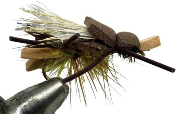 One Dozen (12) Amy's Ant Olive Dry Fly Dry Flies Nymphs Fly Fishing Flies Kit