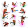 12pcs Fly Fishing Flies Kit Butterfly Like T Dry Flies Nymphs Fly Fishing Flies Kit - Image 4
