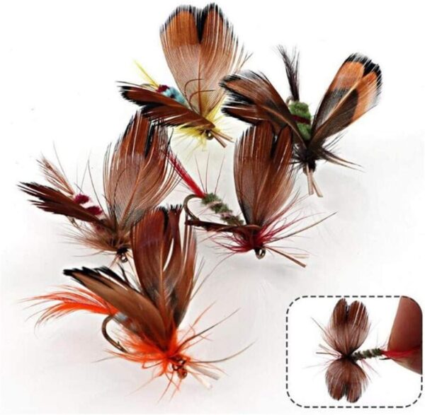 12pcs Fly Fishing Flies Kit Butterfly Like T Dry Flies Nymphs Fly Fishing Flies Kit - Image 5