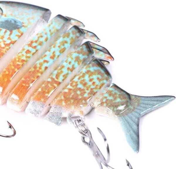 Fishing Lures 6.35cm 8g 6 Sections Artificial Fishing Artificial Bait Soft Plastic Lures - Image 8