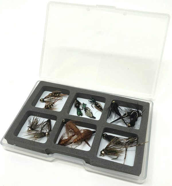 Fly Fishing Lures  6 Patterns (3 of Each) of Dry Flies Nymphs Fly Fishing Flies Kit