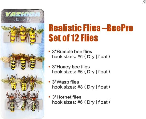 Fly Fishing Flies Collection Premium Realsti Dry Flies Nymphs Fly Fishing Flies Kit - Image 7